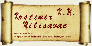Krstimir Milisavac vizit kartica